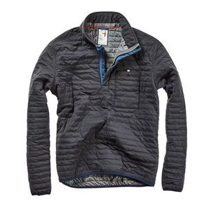 Relwen Windzip Quilted Popover - Black Medium